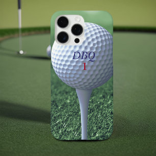 Coque iPhone 16 Pro Max Boule de golf sur le Monogramme Boîtier de télépho