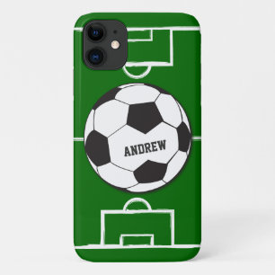 Etui iPhone Case-Mate Boule de soccer personnalisée et terrain