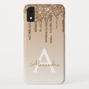 Case-Mate iPhone Case Boule d'or   Monogramme de Parties scintillant éti