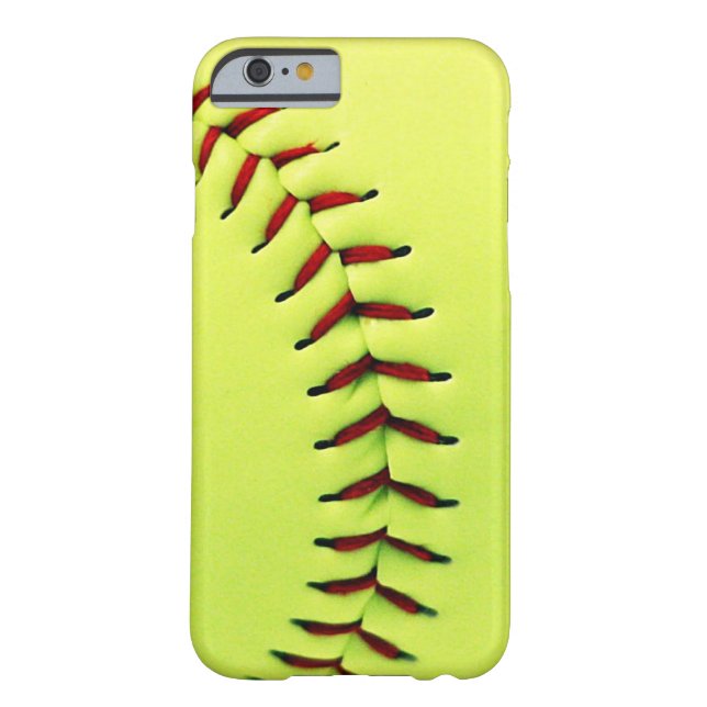 Coques Case-Mate iPhone Boule jaune du base-ball (Dos)