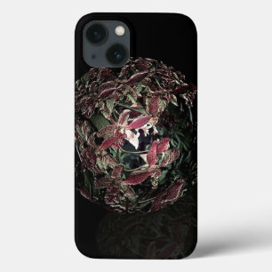 iPhone 13 Case Boule rose unique antique de bibelot d'orchidée