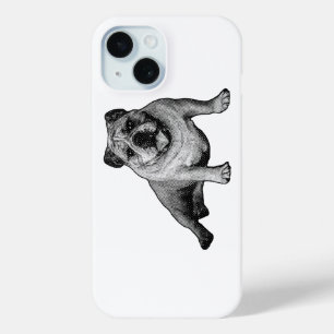Coque Case-Mate iPhone Bouledogue avec détails de points Manga gras