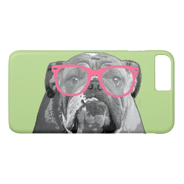 Coques Case-Mate iPhone Bouledogue avec le téléphone drôle mignon 7 en (Dos (Horizontal))
