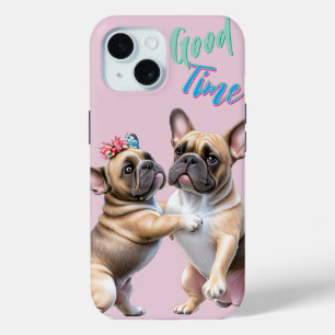 Coque Case-Mate iPhone Bouledogue français amoureux Saint-Valentin