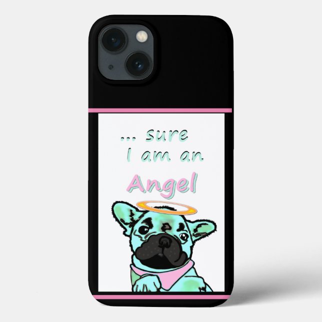 Coques Case-Mate iPhone Bouledogue français ange French Bulldog (Verso)