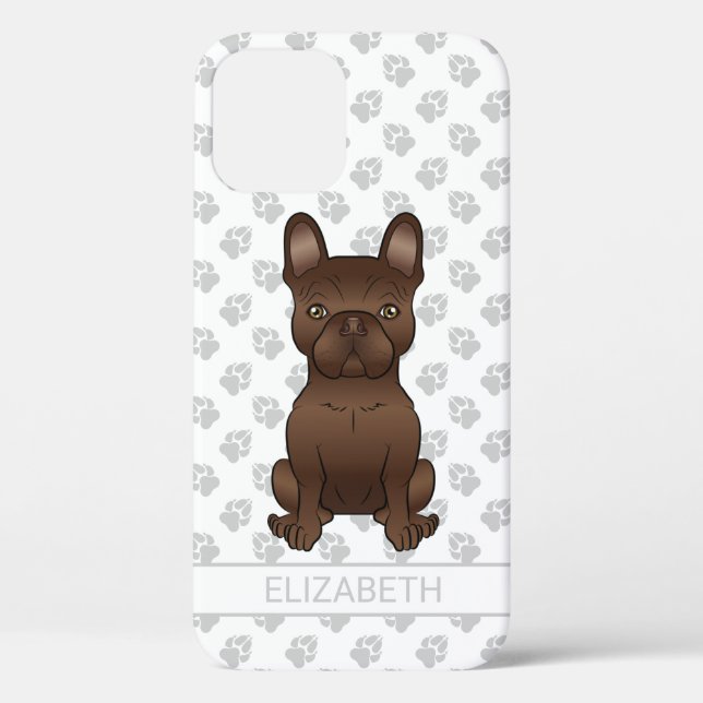 Coques Case-Mate iPhone Bouledogue français au chocolat / Chien Bouledogue (Verso)