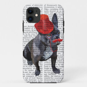 Coque Case-Mate Pour iPhone Bouledogue français avec le casquette et la