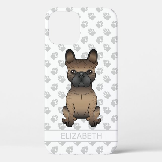 Coques Case-Mate iPhone Bouledogue français bringé / Frenchie Chien mignon (Verso)