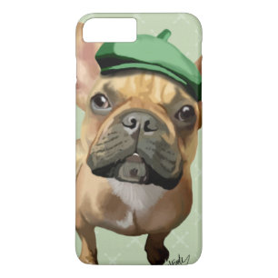 Coque Case-Mate Pour iPhone Bouledogue français Brown avec le casquette vert