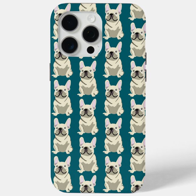 Coques Case-Mate iPhone Bouledogue Français Crème (Verso)