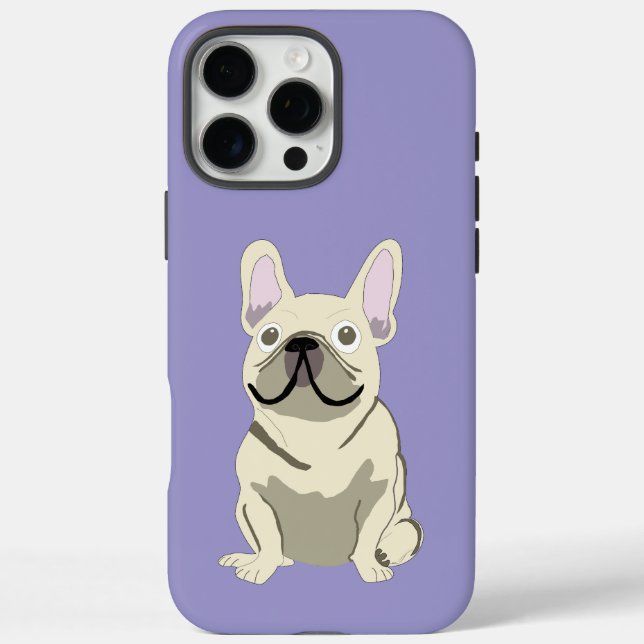 Coques Case-Mate iPhone Bouledogue français crème (Verso)