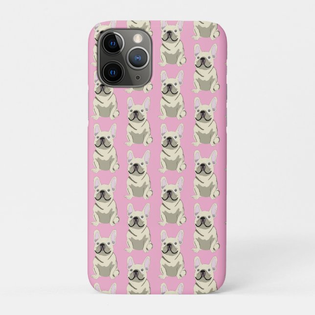 Coques Case-Mate iPhone Bouledogue Français crème (Dos)