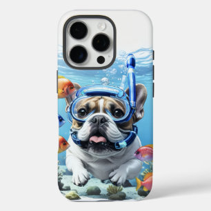 Coque iPhone 16 Pro Bouledogue français en vacances French Bulldog