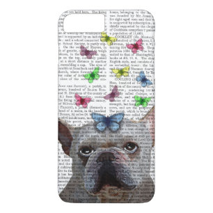 Coques Pour iPhone Bouledogue français et papillons blancs