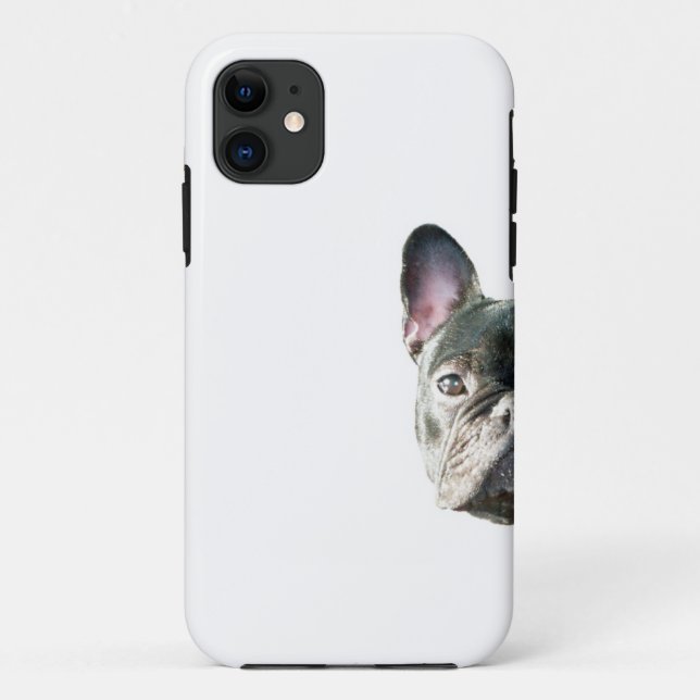 Coques Case-Mate iPhone Bouledogue français "jetant un coup d'oeil" le cas (Dos)