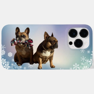 Coque Case-Mate iPhone Bouledogue français Noël French Bulldog