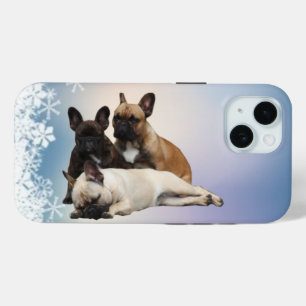 Coque Case-Mate iPhone Bouledogue français Noël French Bulldog