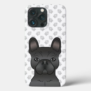 Case-Mate iPhone Case Bouledogue Français Noir / Dessin Animé de Frenchi