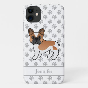 Case-Mate iPhone Case Bouledogue Français Pied Rouge Chien de Dessin Ani