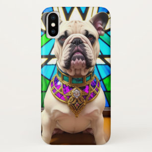 Case-Mate iPhone Case Bouledogue français portant un collier orné de bij