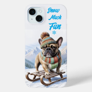 Coque Case-Mate iPhone Bouledogue français traîneau French Bulldog