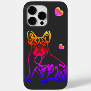 Coque Case-Mate iPhone Bouledogues français avec cœur French Bulldog