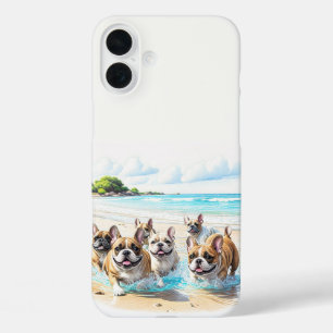 Coque Pour iPhone 16 Plus Bouledogues français Meute de Bouledogues français