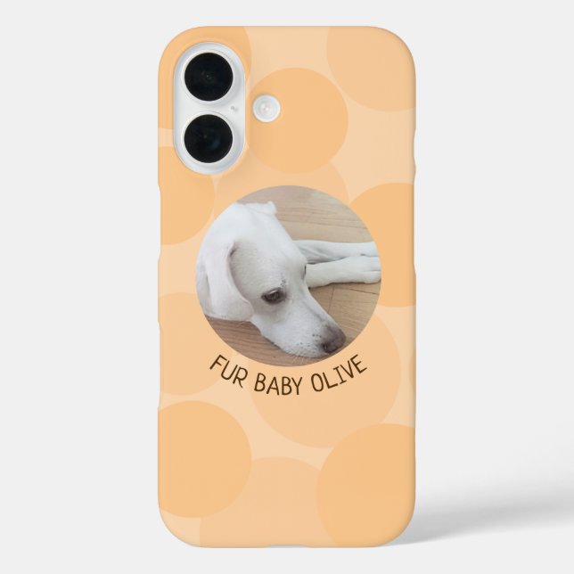 Coques Case-Mate iPhone Boules de pêche mignonne Design Tour de chien phot (Verso)