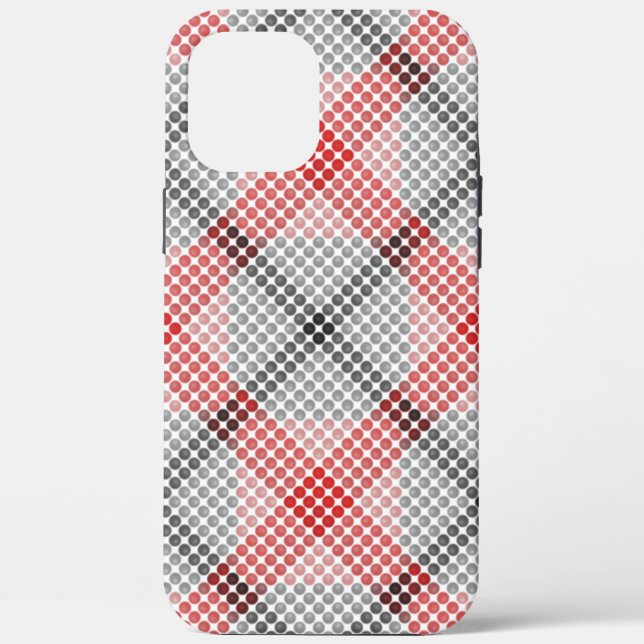 Coques Case-Mate iPhone Boules ou trous noirs à rouges, formant des carrés (Verso)