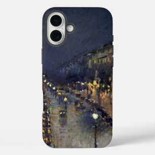 Coque Pour iPhone 16 Plus Boulevard Camille Pissarro Montmartre en soirée