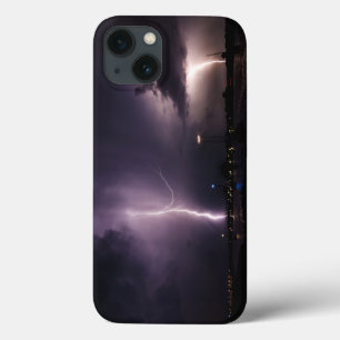 Case-Mate iPhone Case Boulon de foudre au-dessus de ville de port