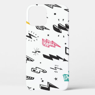 Case-Mate iPhone Case Boulons de foudre, ensemble de gribouillis dessiné