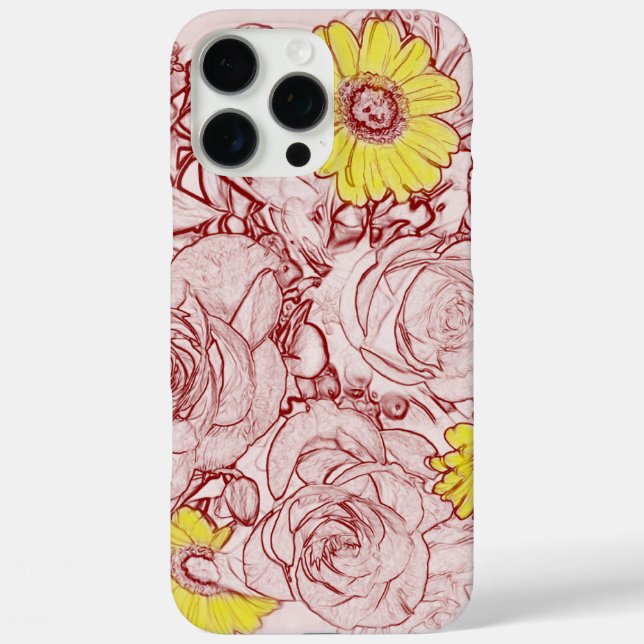 Coques Case-Mate iPhone Bouquet bordé de terre cuite (Verso)