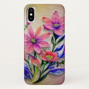 Case-Mate iPhone Case Bouquet d'aquarelle, Arrière - plan coloré