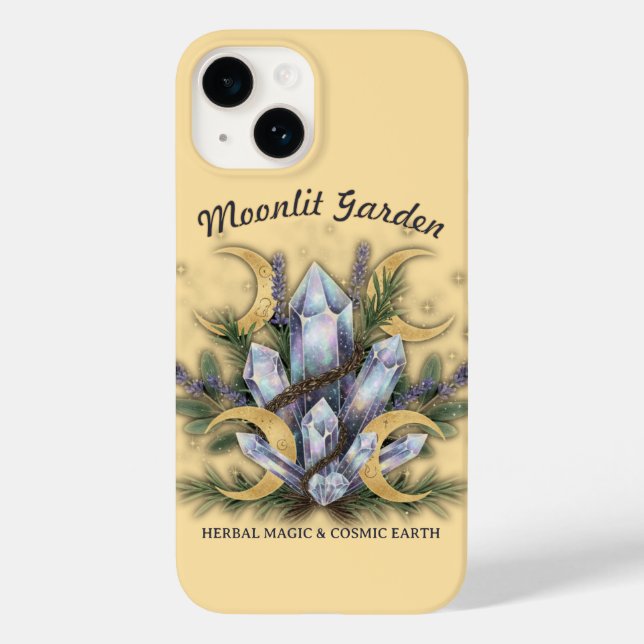 Coques Case-Mate iPhone Bouquet de cristal du jardin au clair de lune • Ma (Verso)