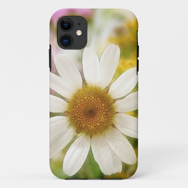 Coques Case-Mate iPhone Bouquet de fleur - marguerite blanche (Dos)