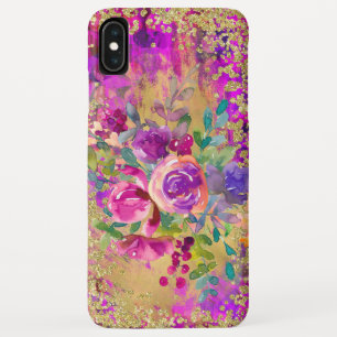Case-Mate iPhone Case Bouquet de fleurs d'aquarelle sur framboise rose