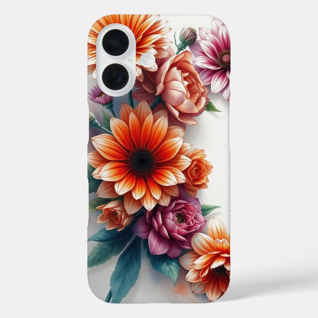 Coques Case-Mate iPhone Bouquet de fleurs Elégante aquarelle (Verso)