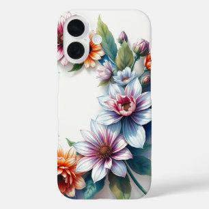 Coque Pour iPhone 16 Bouquet de fleurs Elégante aquarelle