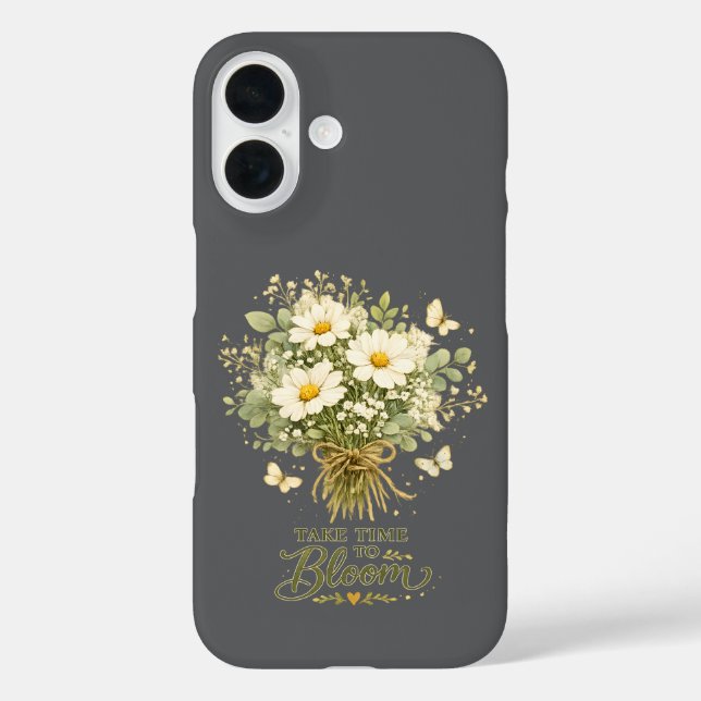 Coques Case-Mate iPhone Bouquet de fleurs sauvages blanches (Verso)