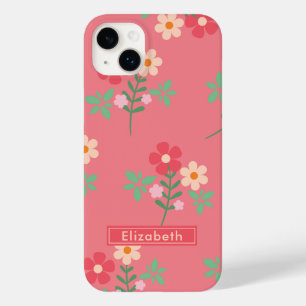 Coque Case-Mate iPhone Bouquet de marguerite rose douce Rétro