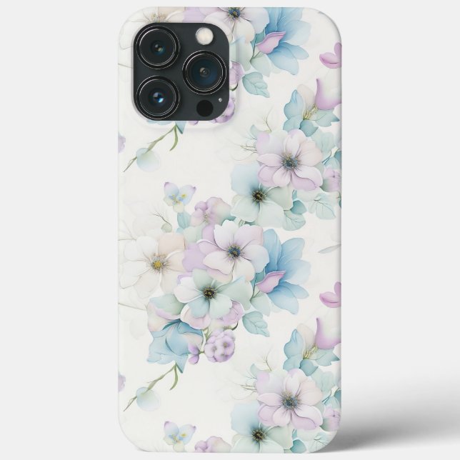 Coques Case-Mate iPhone Bouquet de Motif Pastel Fleurs (Verso)
