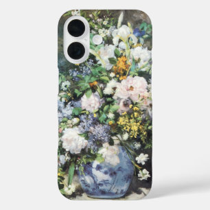 Coque Pour iPhone 16 Bouquet de printemps de Pierre Renoir, Fleurs Vint