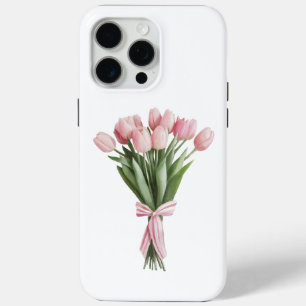 Coque Case-Mate iPhone Bouquet de tulipes roses