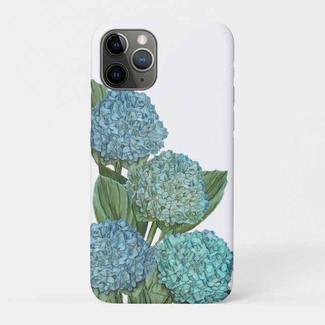 Coques Case-Mate iPhone Bouquet Dusty Blue Hydrangea (Dos)
