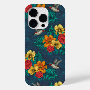 Coque Case-Mate iPhone Bouquet et colibris tropicaux