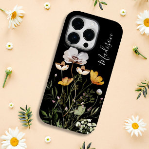 Coque Case-Mate iPhone Bouquet Fleur sauvage séché par calligraphie de mo