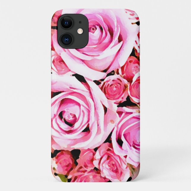 Coques Case-Mate iPhone Bouquet rose (Dos)