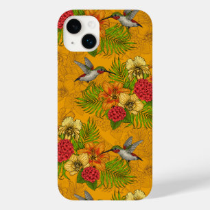 Coque Case-Mate iPhone Bouquet tropical et colibris 2