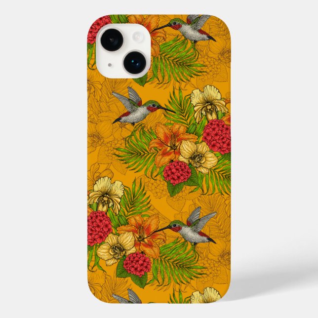 Coques Case-Mate iPhone Bouquet tropical et colibris 2 (Verso)
